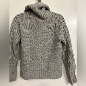 BR Italian yarn Gray Turtleneck Sweater